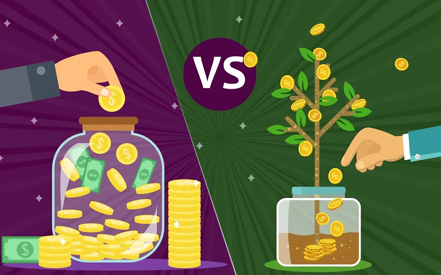 الادخار أم الاستثمار: أيهما يجب أن تبدأ به